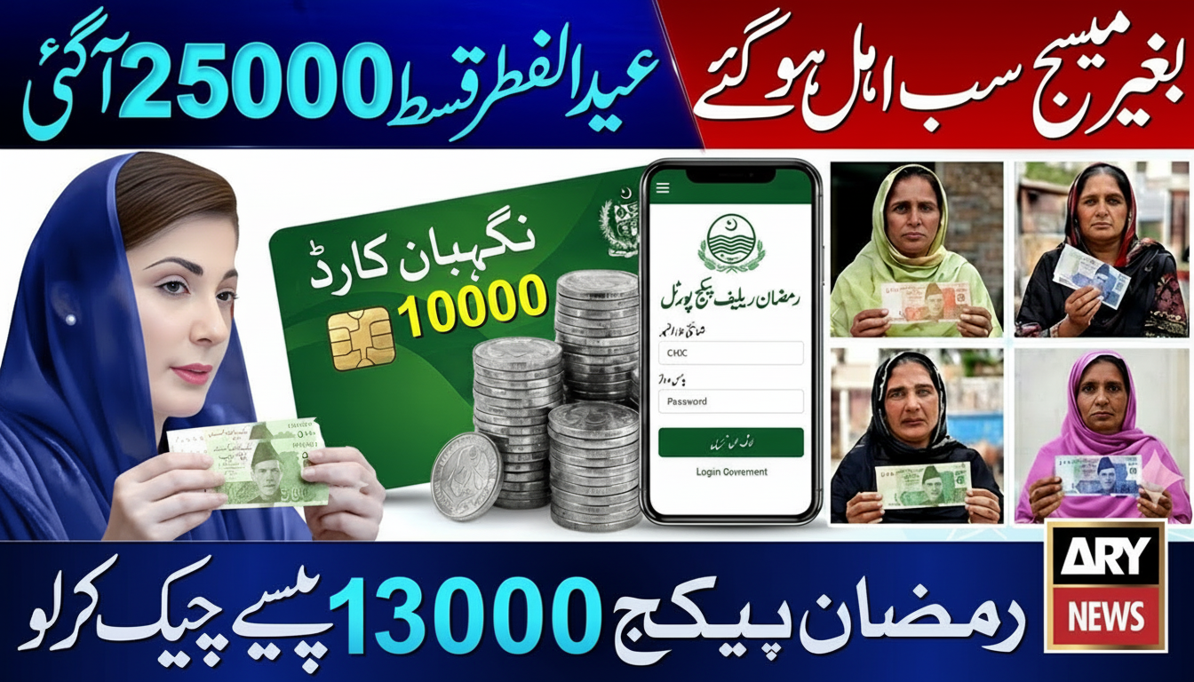 25000 Ramzan Package 8558 & 8171 New Update 2026 – 13000 Check via 8070