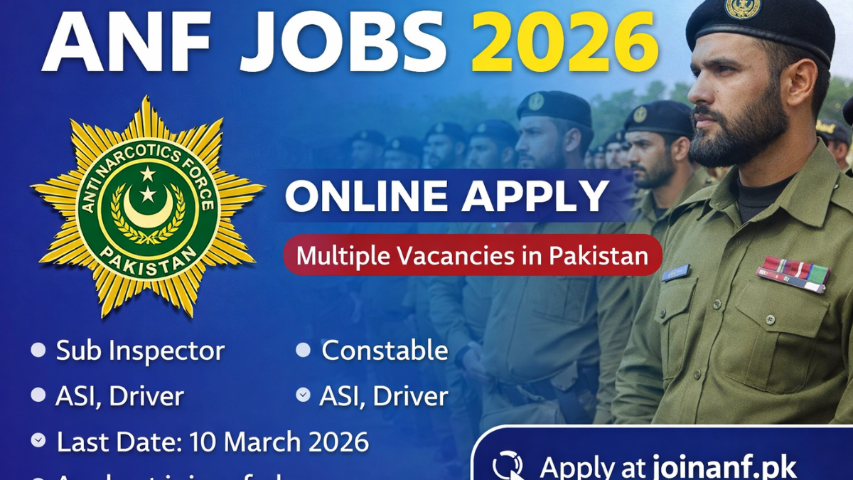 ANF Jobs 2026 Anti Narcotics Force