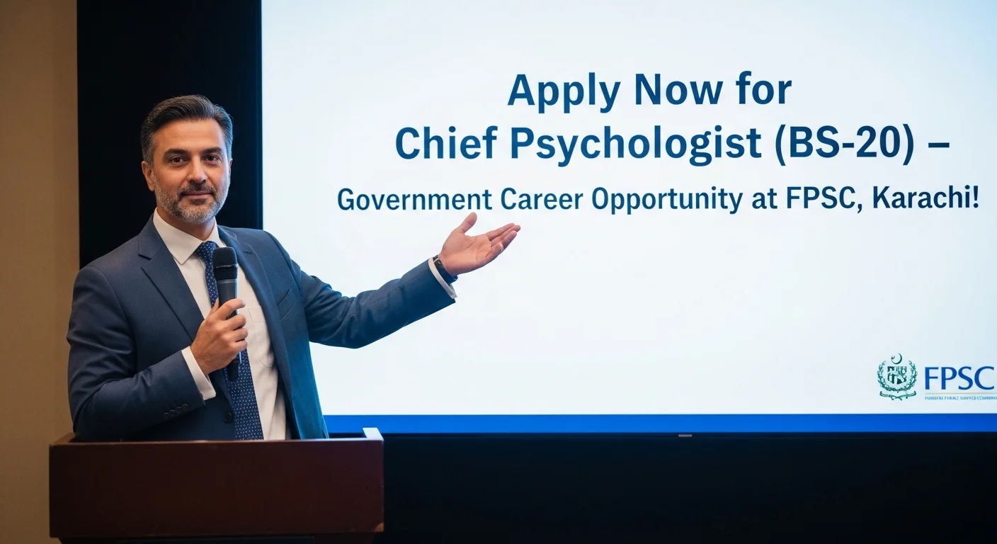 Exciting Government Jobs 2026 at FPSC, Karachi