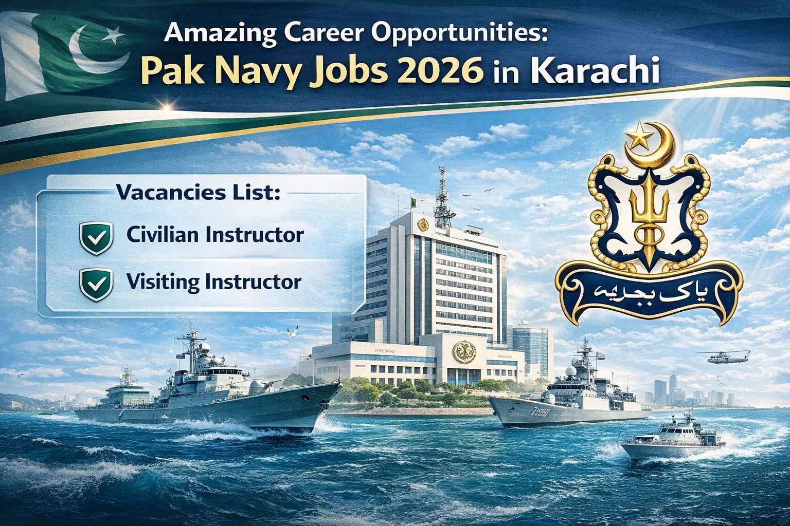 Pak Navy Jobs 2026 in Karachi